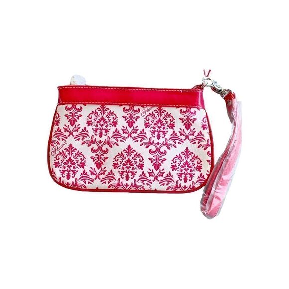 Flaunt pink renaissance print Wristlet new with tags - Picture 3 of 4